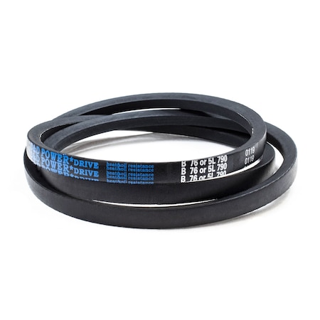 D&D B76/5L790 Classical V-Belt, 79 in Outside Length, 21/32 in Top Width, 1 Ribs B76/5L790